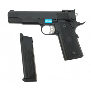 Страйкбольный пистолет WE Colt M1911 P14-45 Gas, GBB, Metal (WE-E004B)